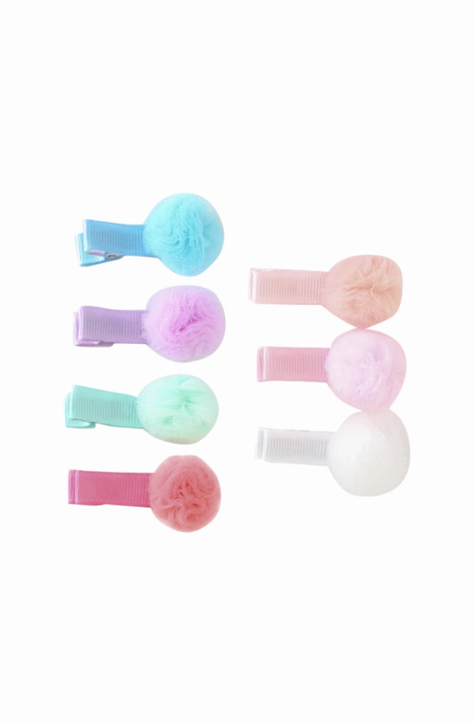 Bows Art-Pastel Pom Pom Grippe Clippie
