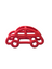 Three Hearts-3D Silicone Car Teether-Red