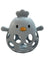 Three Hearts-Silicone 3D Chicken Teether-Slate