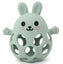 Three Hearts-Funny Bunny 3D Silicone Teether-Sage
