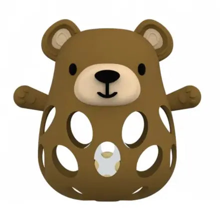 Three Hearts-Silicone 3D Funny Bear Silicone Teeether