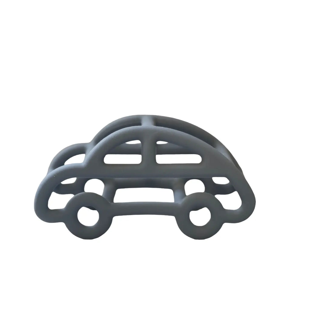 Three Hearts-3D Silicone Car Teether-Navy