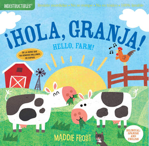 Indestructibles Book-Hola, granja! / Hello, Farm!