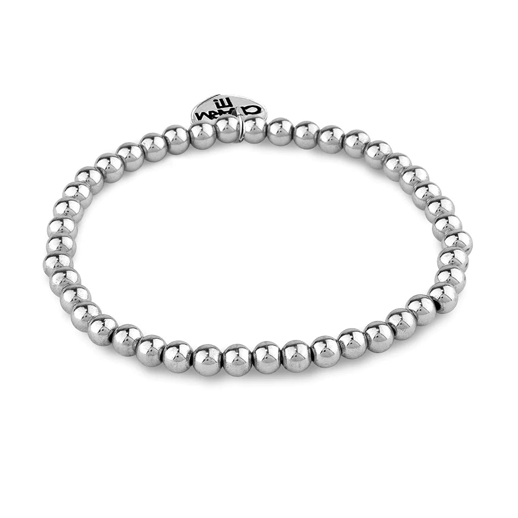 CHARM IT! - 4mm Silver Bead Bracelet