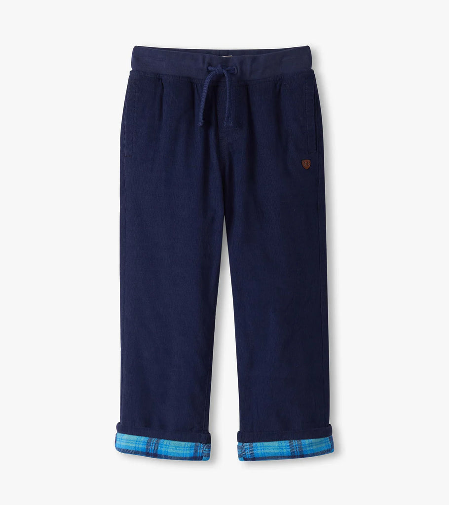 Hatley-Boys Patriot Blue Pull-On Lined Corduroy Pants