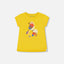 Deux Par Deux-Organic Cotton Tee Yellow And Birds