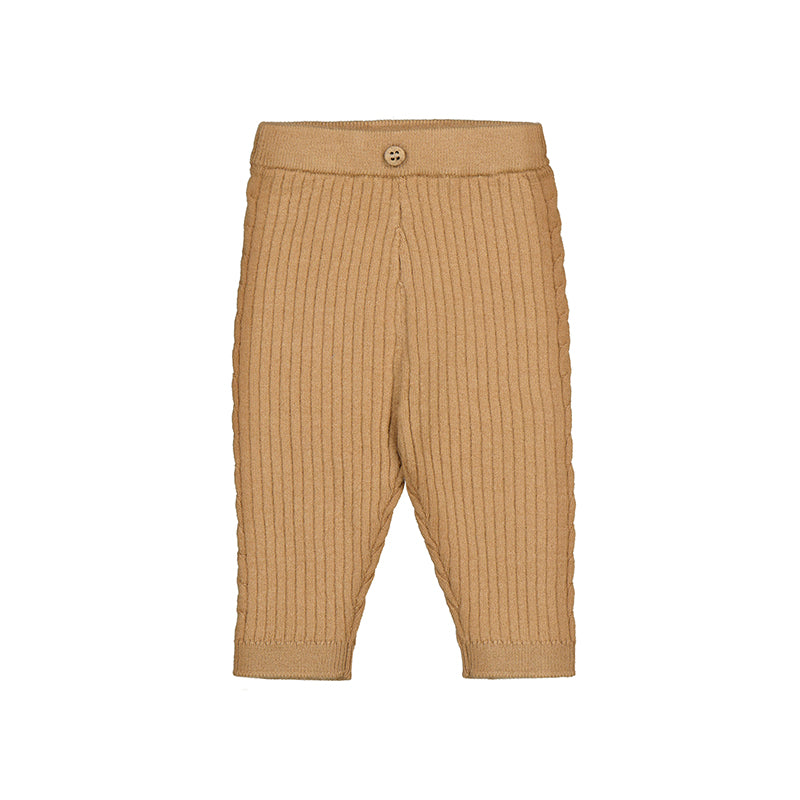 Mayoral-Knit Leggings-Toffee