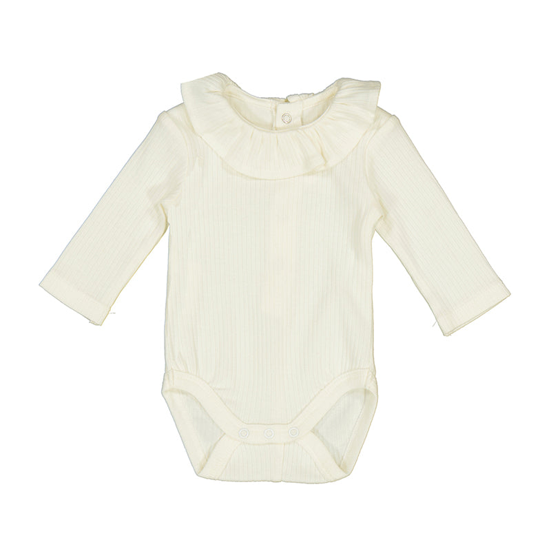 Mayoral-Ribbed Bodysuit-Natural