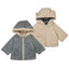 Mayoral-Reversible shearling coat-Gray