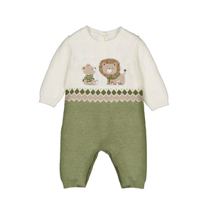 Mayoral-Tricot romper-Green
