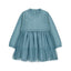 Mayoral-Baby Knit Tule Dress-Blue