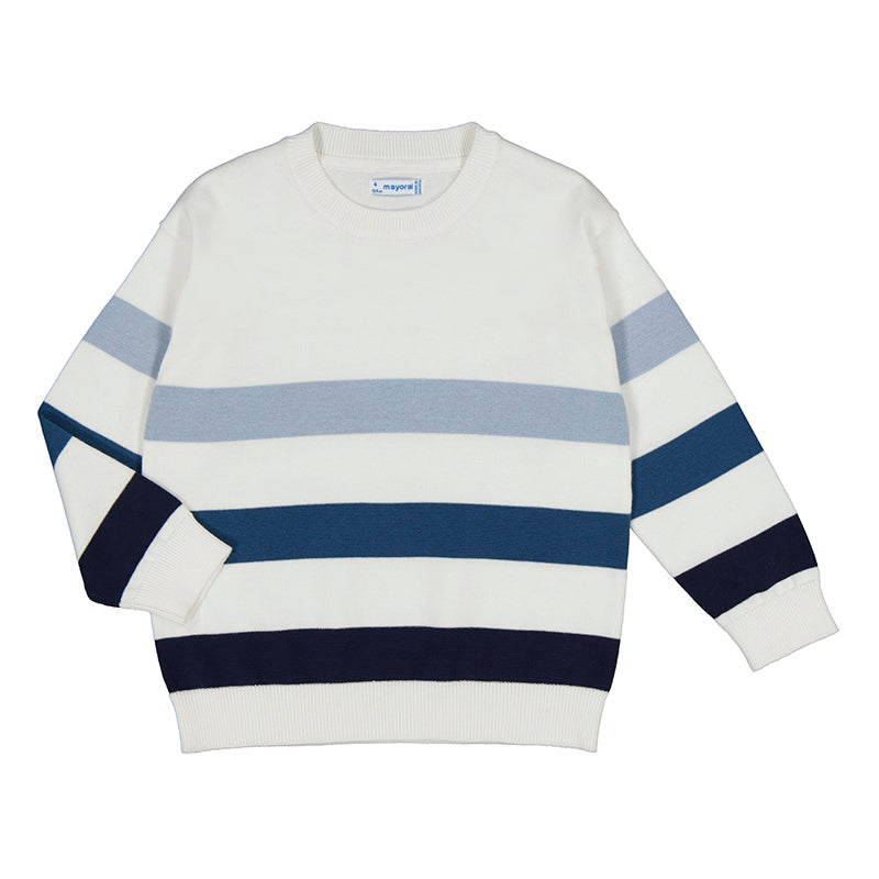 Mayoral-Sweater- Blue Stripe