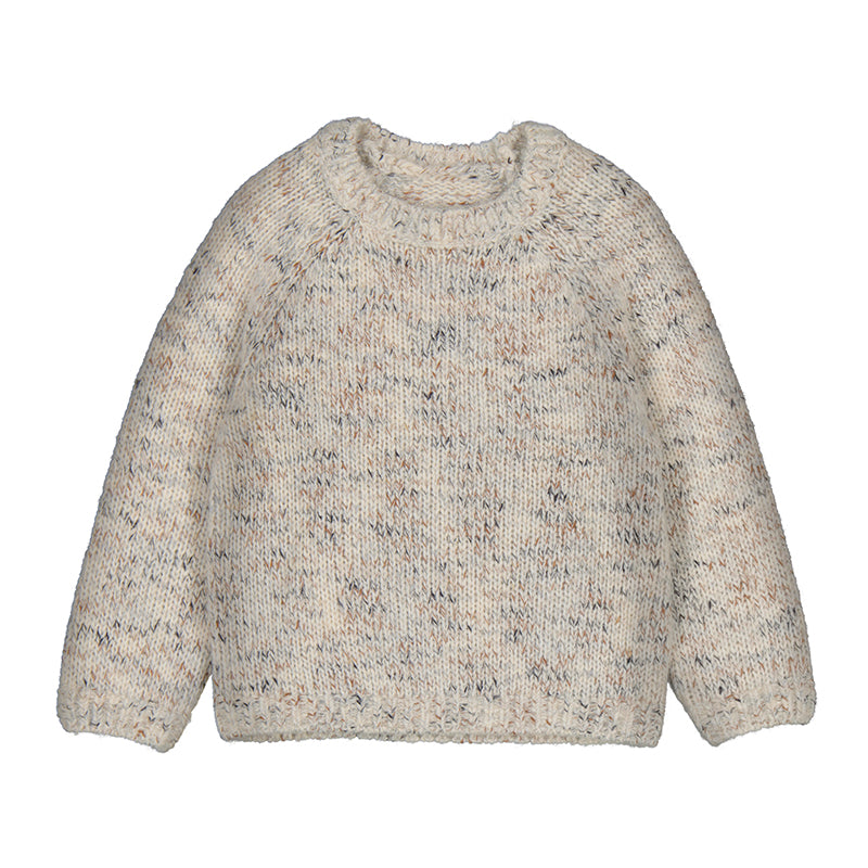 Mayoral-Knit Sweater-Cereal Mix