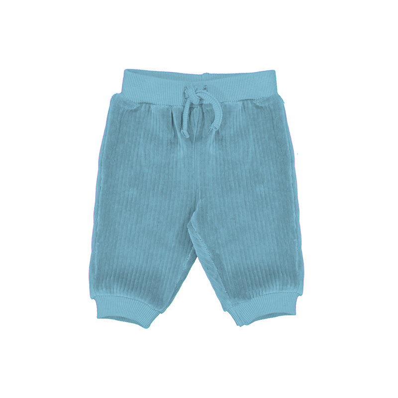 Mayoral-Newborn Boy Corduroy Pants-Blue Bell