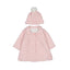 Mayoral-Knit coat & hat-Heather Quartz