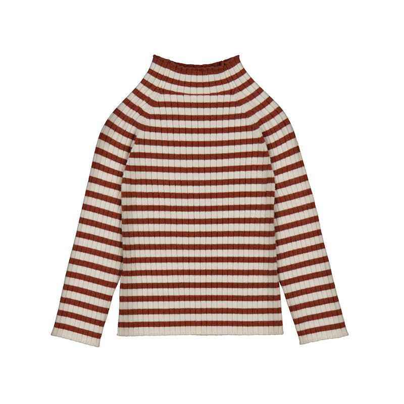 Mayoral-Knit Mockneck-Terracotta