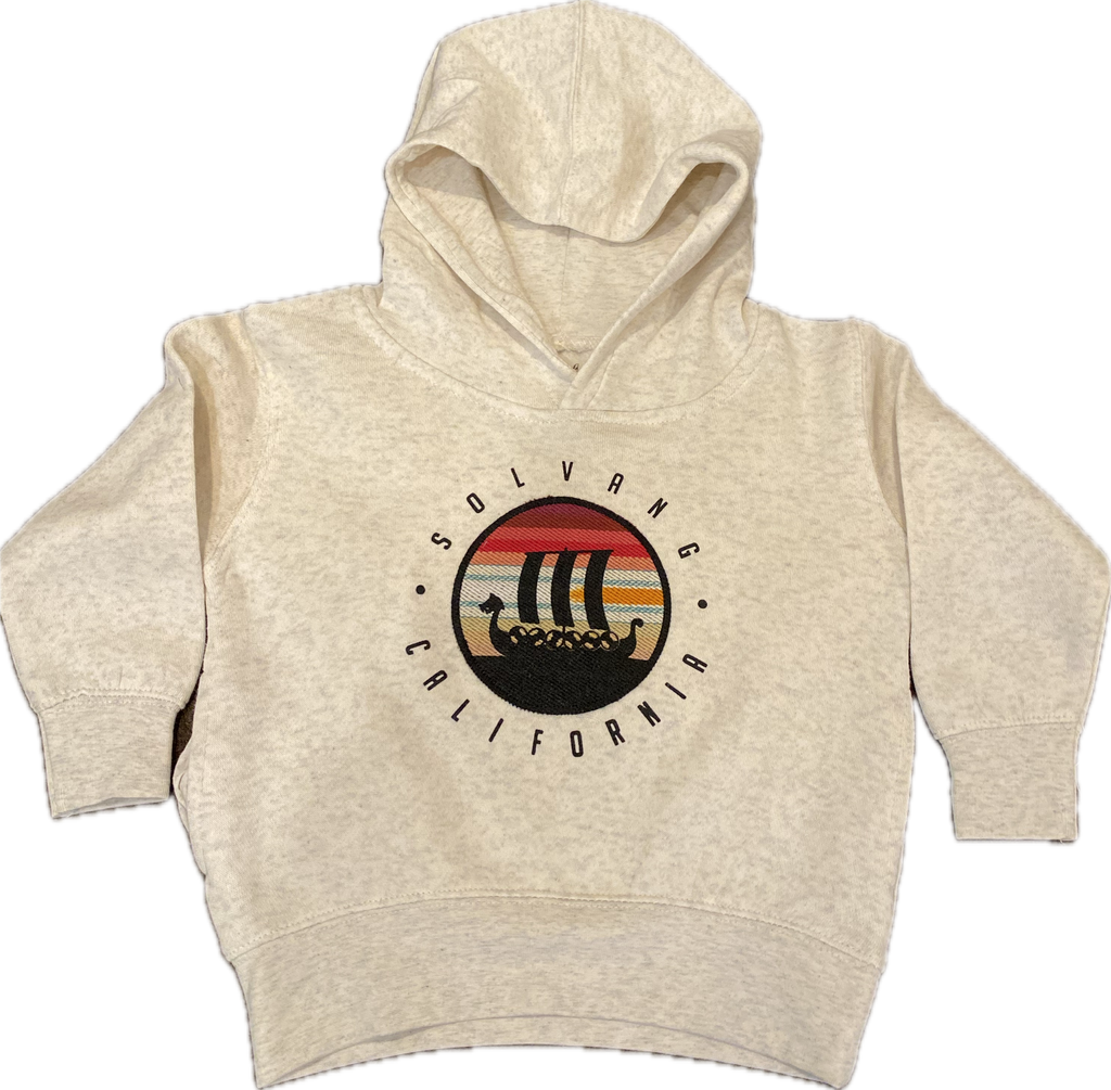 ADKTD-Patch Viking Toddler Hoodie-Natural