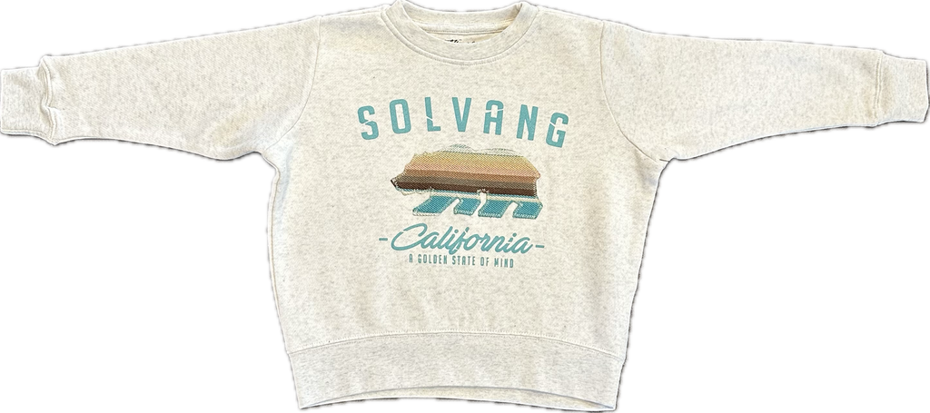 ADKTD-Solvang Bear Crewneck Sweatshirt-Natural