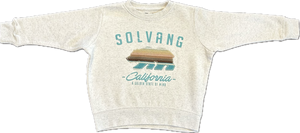 ADKTD-Solvang Bear Crewneck Sweatshirt-Natural
