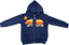 ADKTD-Bear Zip Up Hoodie- Navy
