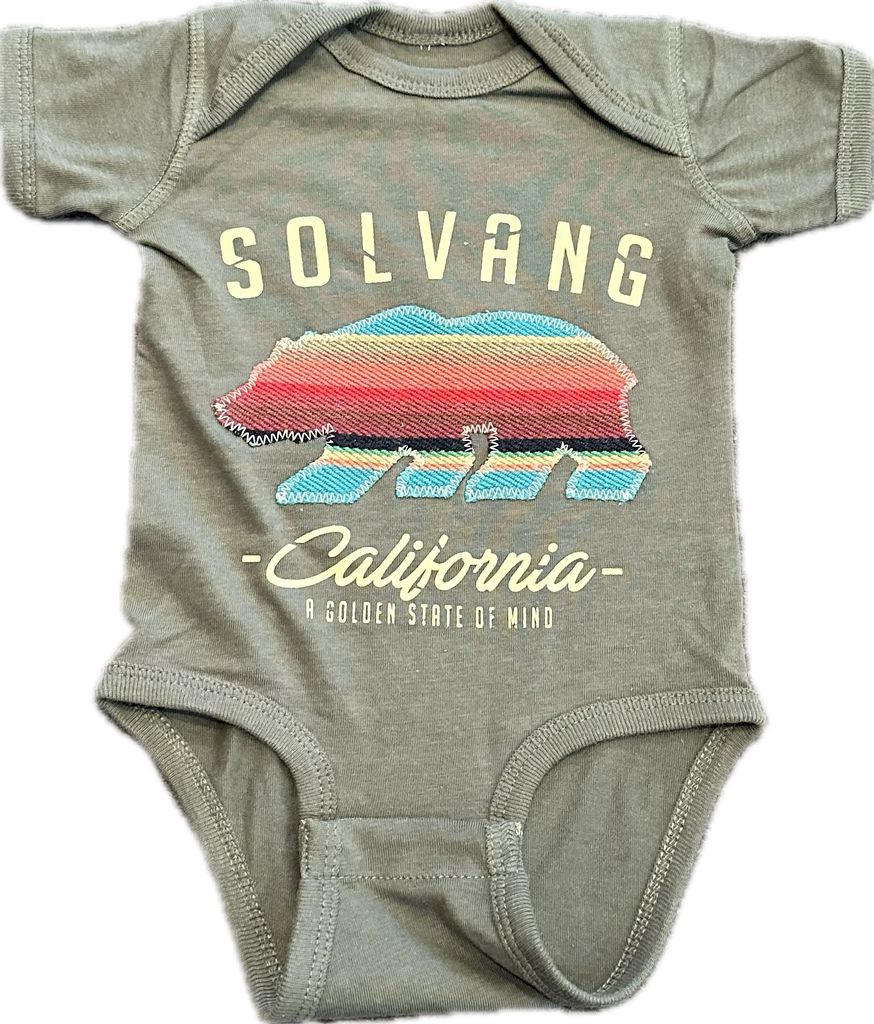 ADKTD-Solvang Bear Onesie-Olive