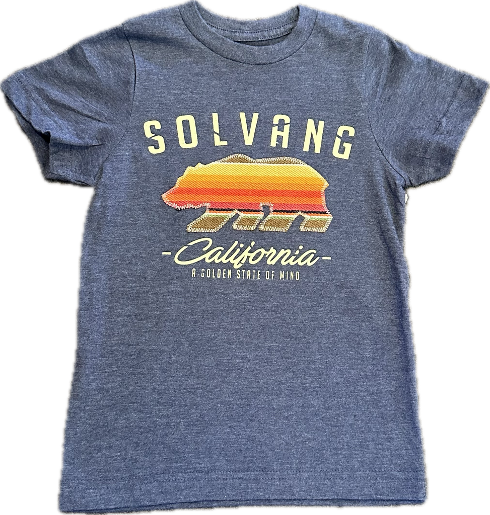 ADKTD-Bear Solvang Tee Shirt- Heather Navy