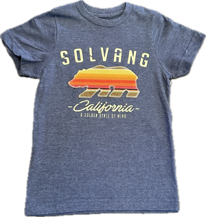 ADKTD-Bear Solvang Tee Shirt- Heather Navy