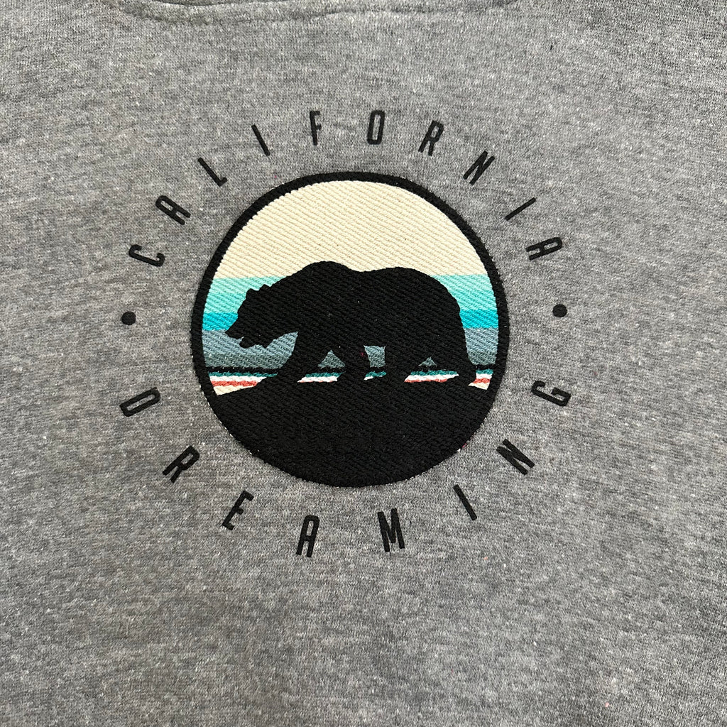 ADKTD-Patch Bear Hoodie-Grey