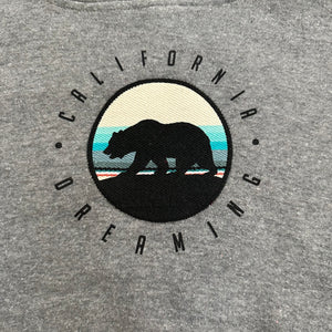 ADKTD-Patch Bear Hoodie-Grey