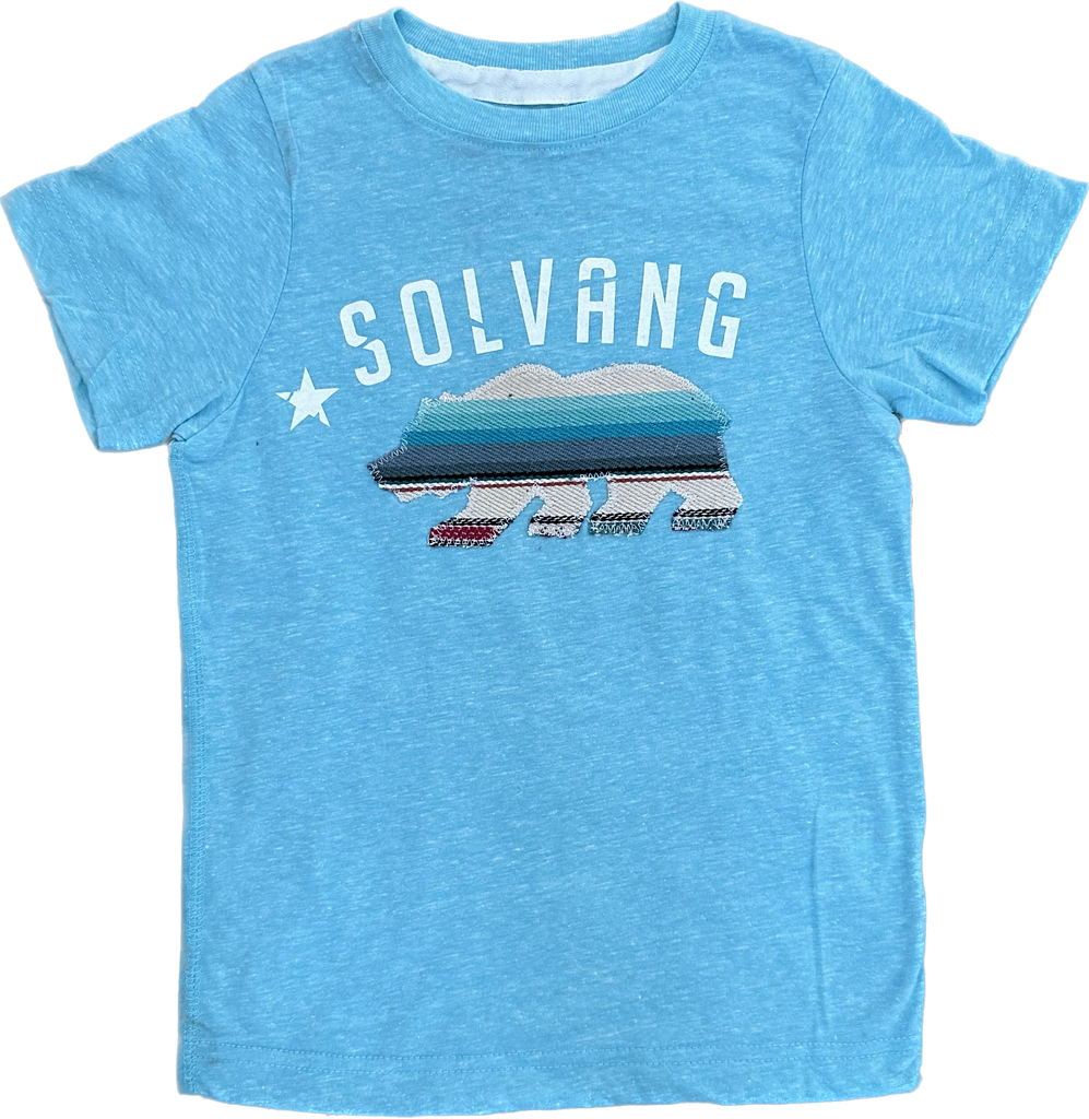 ADKTD-Bear Solvang Tee Shirt- Ocean Melange