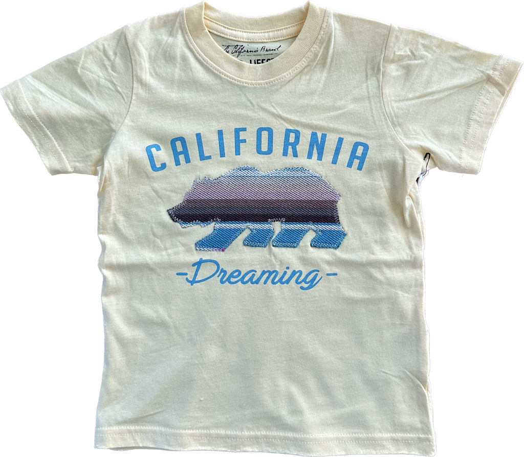 ADKTD-California Bear Tee Shirt-Light Yellow