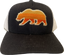 ADKTD-Bear Trucker Hat-Black with Pink Sunset Bear