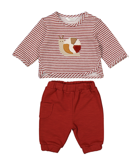 Mayoral-Knit Set-Stripe Snail