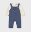 Mayoral-Dungaree Knit Set-Arctic Blue