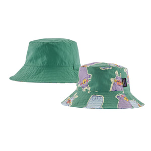 Patagonia - Baby Sun Bucket Hat-Marching Around: Heartleaf Green