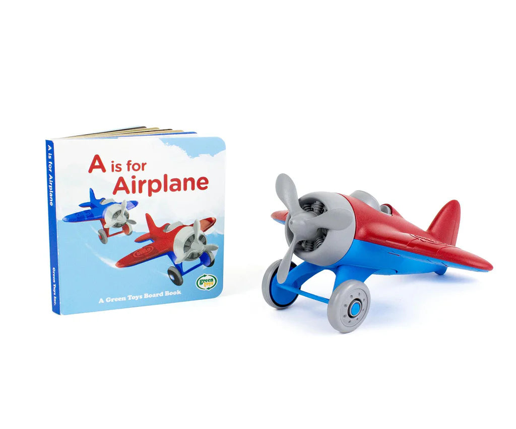Green Toys-Airplane & Board Book Set