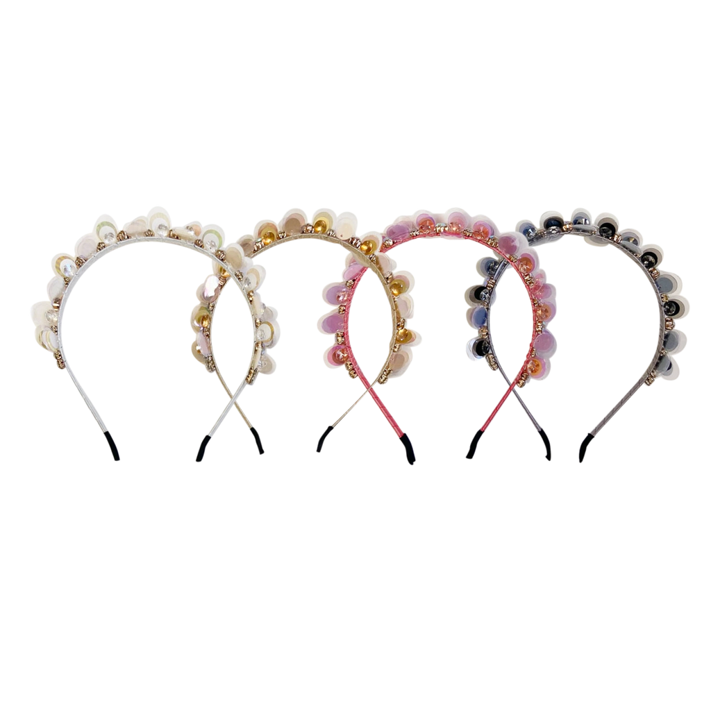 Bows Art-Sequin Bubble Headband