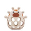Three Hearts-Silicone 3D Giraffe Teether Silicone-Beige