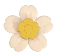 Three Hearts-Daisy Toy Silicone Teether Spinner-Navajo Beige