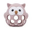 Three Hearts-Silicone 3D Owl Teether Silicone-Fawn