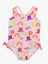 Ruffle Butts-Girls Cowgirl Cutie Cross-Back One Piece Swimsuit