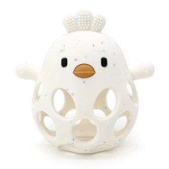 Three Hearts-Silicone 3D Chicken Teether-Sprinkle