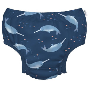 Green Sprouts -Eco Snap Swim Diaper-Narwhal