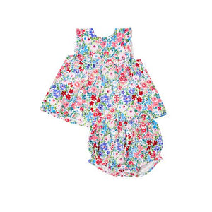 Angel Dear - Ruffle Top and Diaper Cover-London Floral