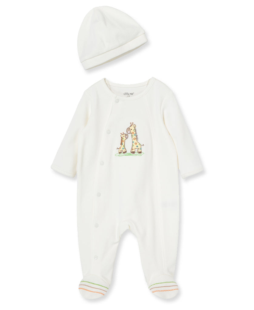 Little Me -Giraffe Footie and Hat