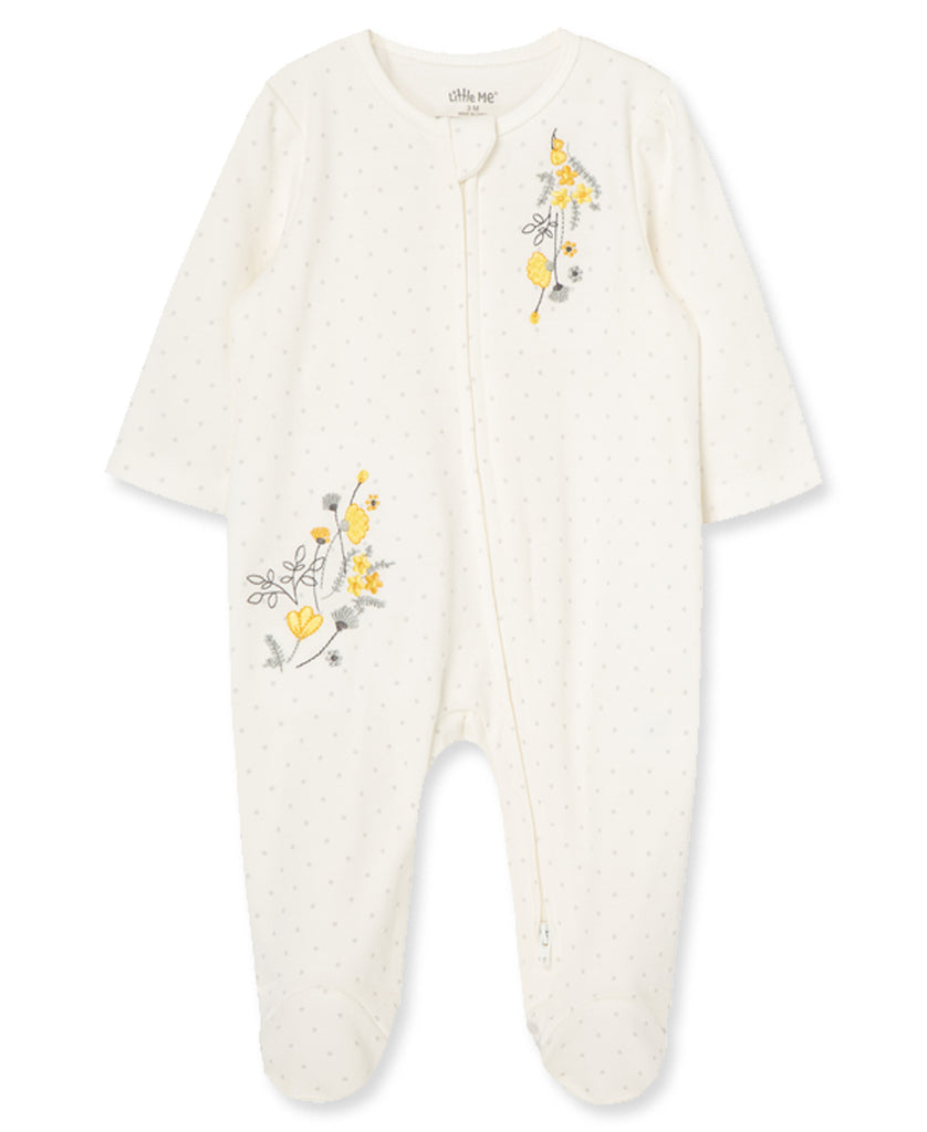 Little Me -Primrose Footie