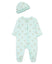 Little Me -Delicate Floral Footie and Hat