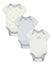 Little Me -3 Pack Bodysuits-Safari