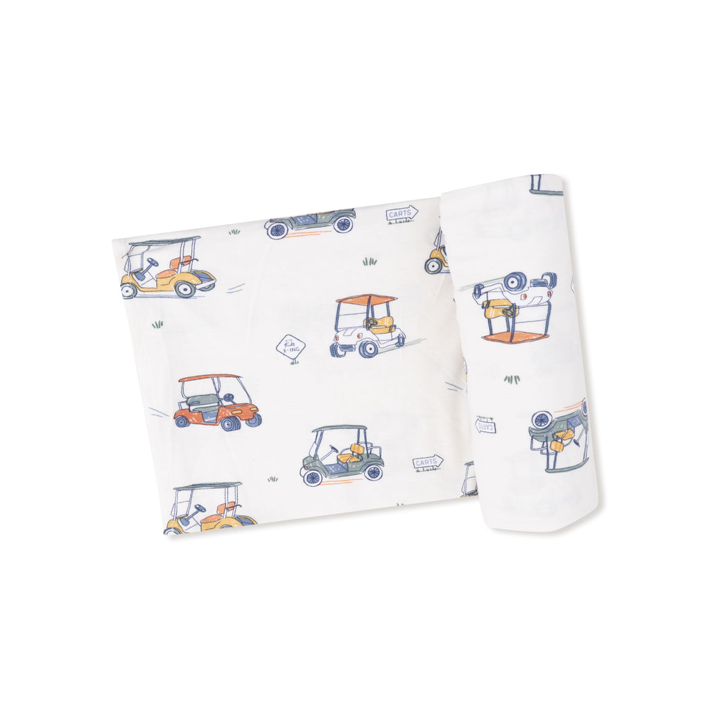 Angel Dear - Swaddle Blanket-Zooming Golf Carts