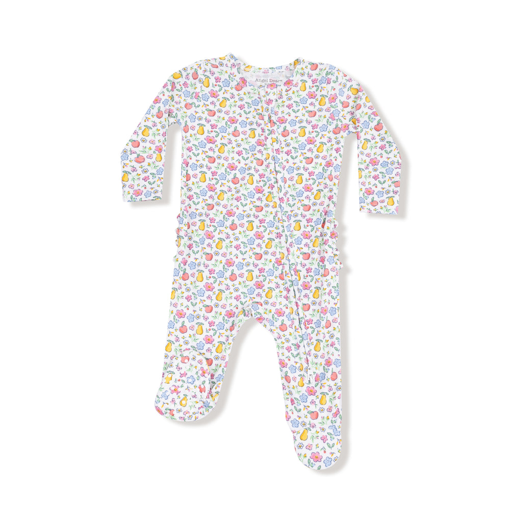 Angel Dear -2 Way Zipper Footie-Fall Fruit Floral